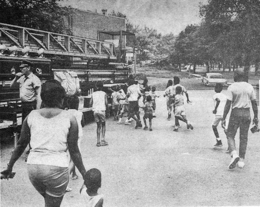 Cooper B. Hatch Junior High School fire drill, April 13, 1968