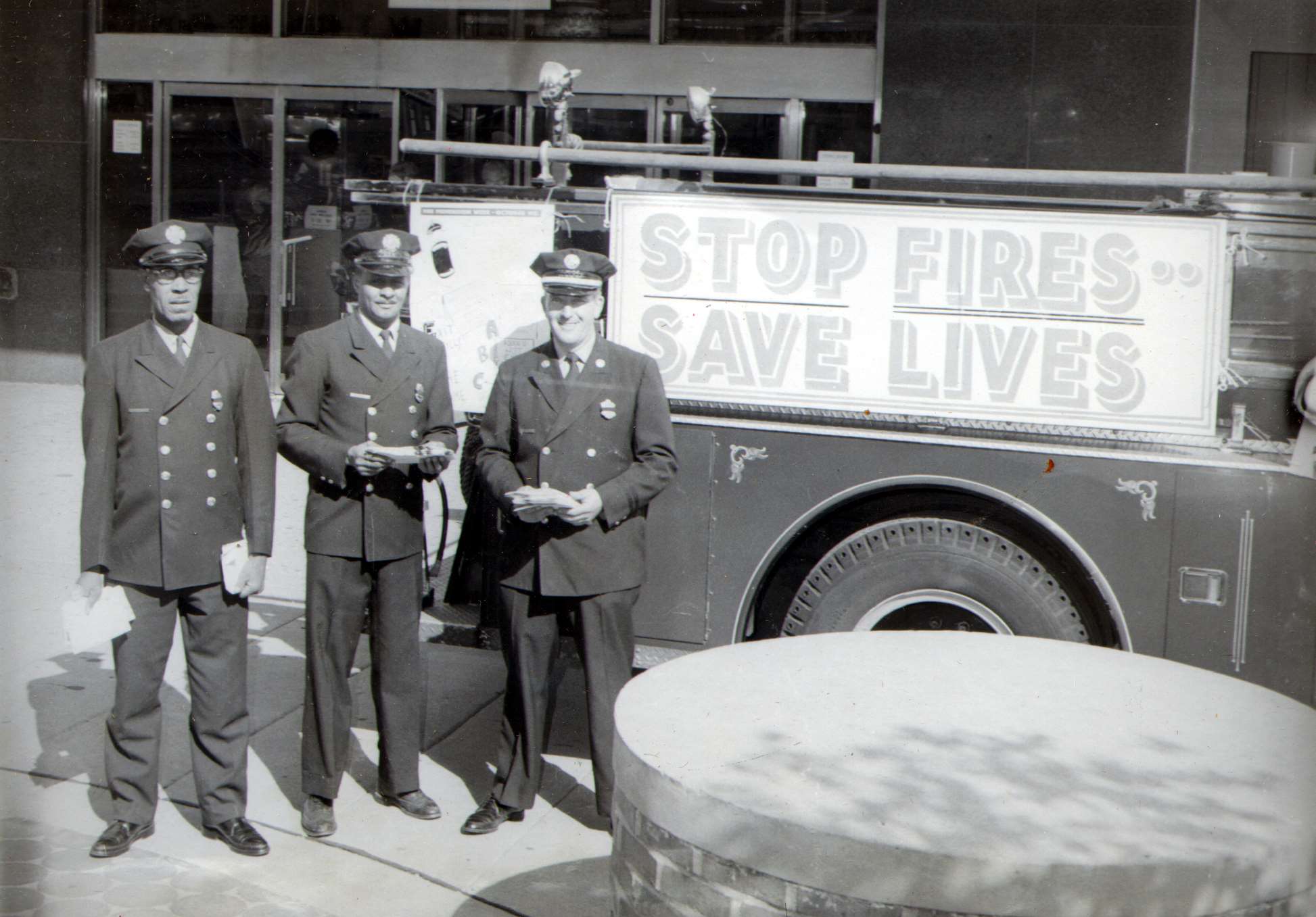 Fire prevention literature distribution, 1966, photo 2