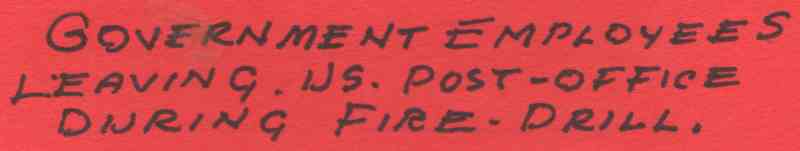 Camden Fire Department post office fire prevention, 1966, text