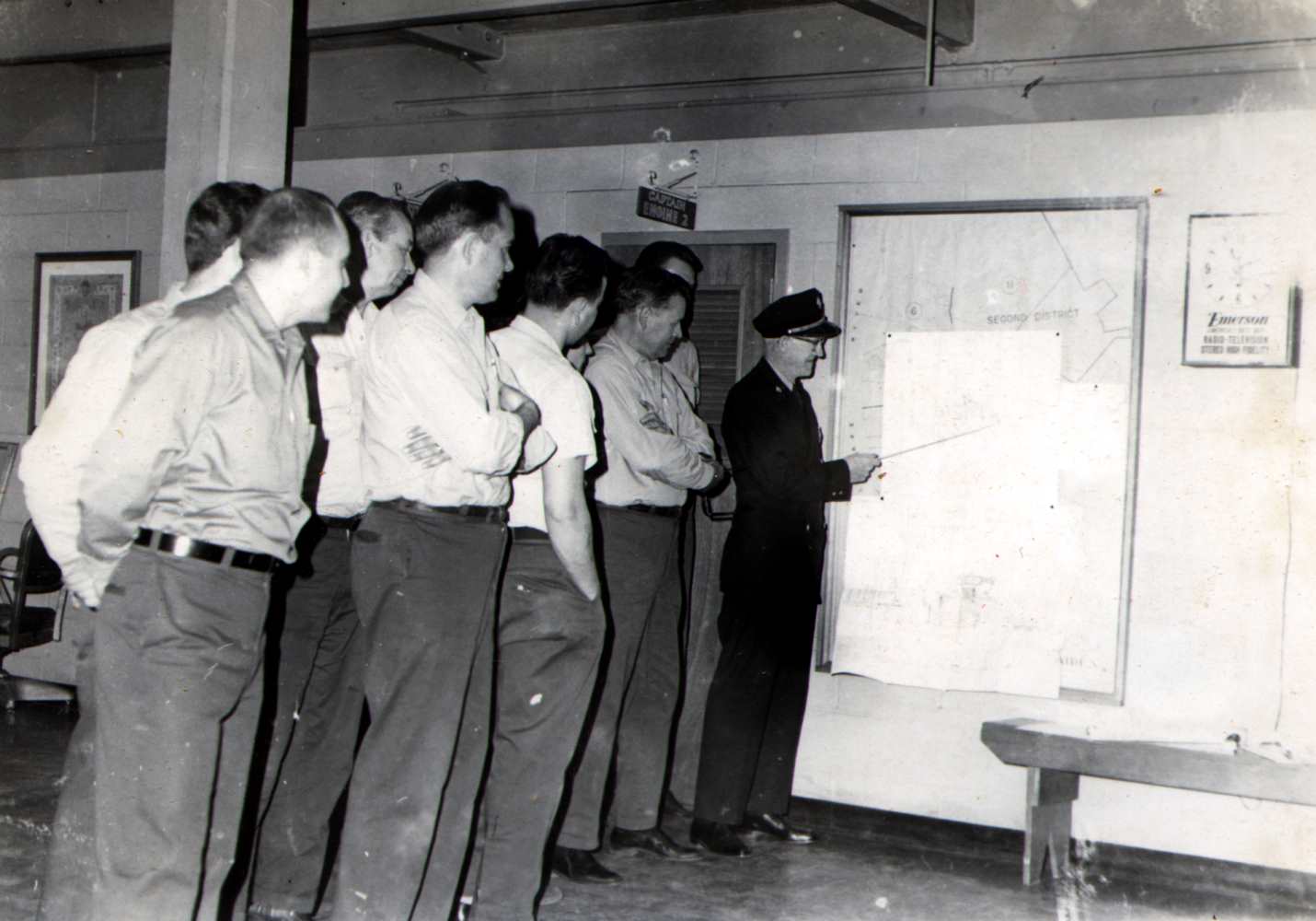Pre-fire planning class by Chief John O'Neil, 1966