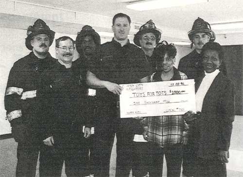 Camden City Fire Fighters raised $5000 for the Toys For Tots program