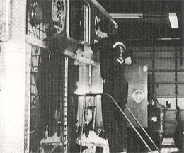 Allen Kozuhowski replacing the window on Rescue 1