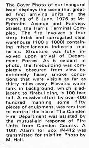Camden Fire Department — Fire Watch Magazine, Spring 1977, page 3