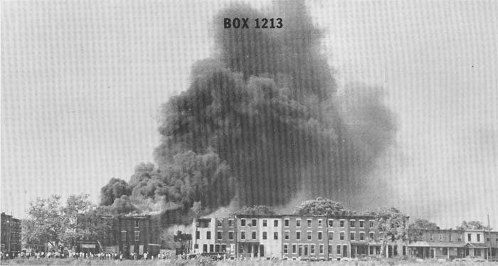 600 block of Elm Street fire, July 4, 1974 — photo courtesy R. Bartosz