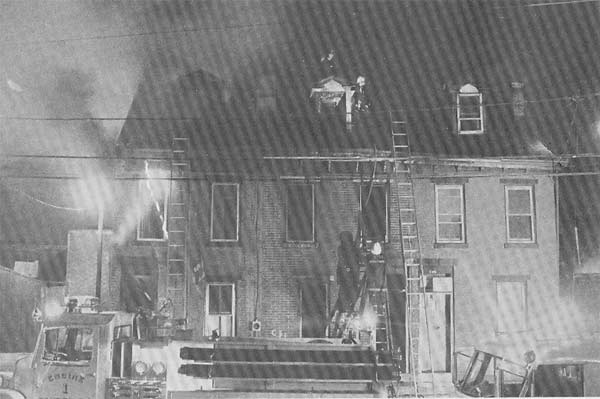 Camden fire scene — Fire Watch Magazine, Spring 1977