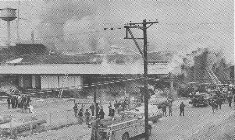 Camden fire scene — Fire Watch Magazine, Spring 1977