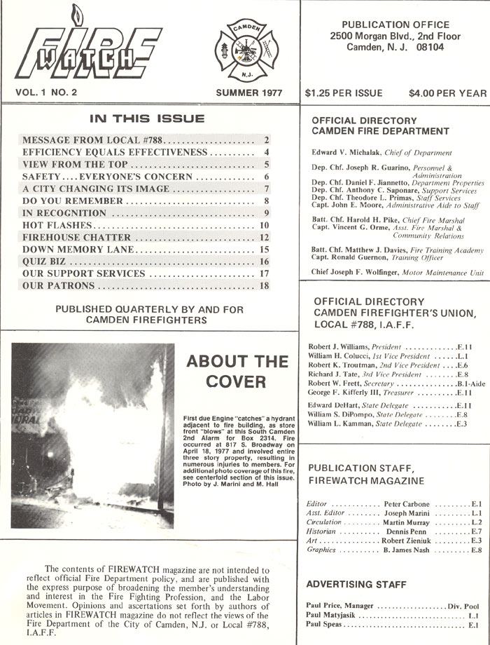 Fire Watch Summer 1977, page 3