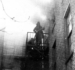 Fire scene, Summer 1977