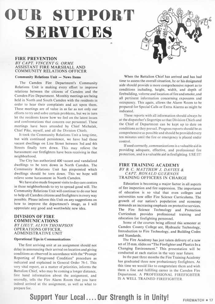 Fire Watch Summer 1977, page 17