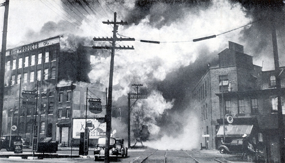Looking North across Market street, Camden.