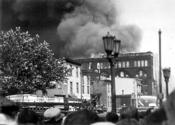 View from the southwest corner of 9th and Market Street — Hollingshead fire, Camden, NJ