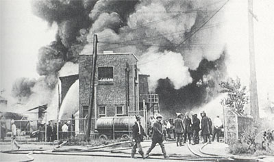 Camden Fire Department photograph, June 27, 1929, near Haddon Avenue and Colton Street