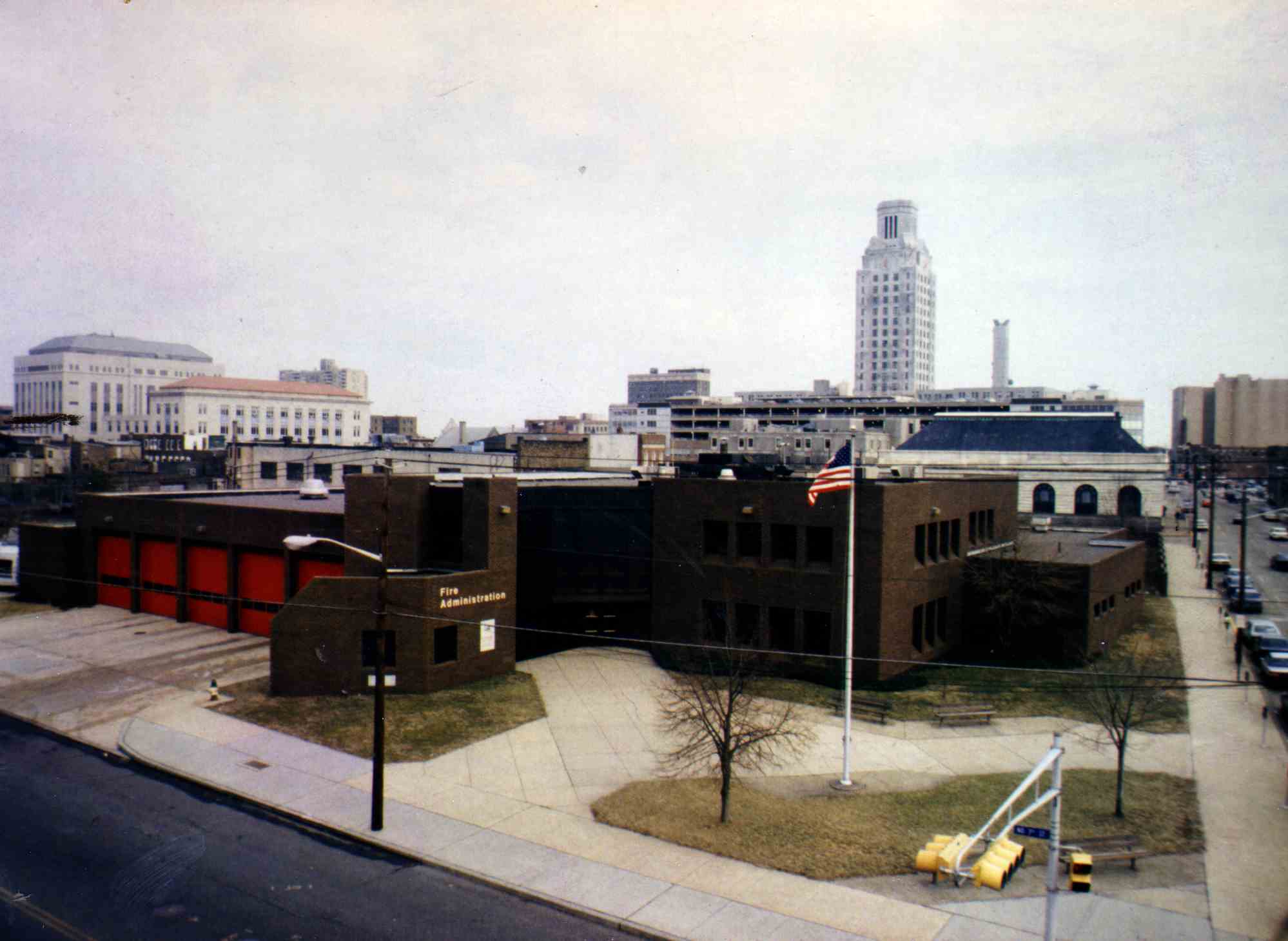 New Fire Administration Building, erected in 1978, Camden