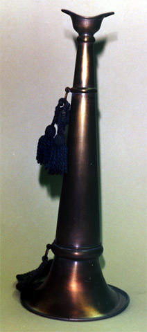 Ribbon worn by members of Stockton Hose Company No. 2 to a Firemen's Carnival in Burlington, October 20, 1898