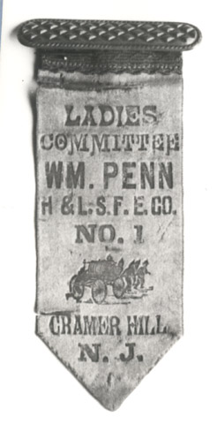 Ribbon worn by members of the Ladies Committee, late 1890s
