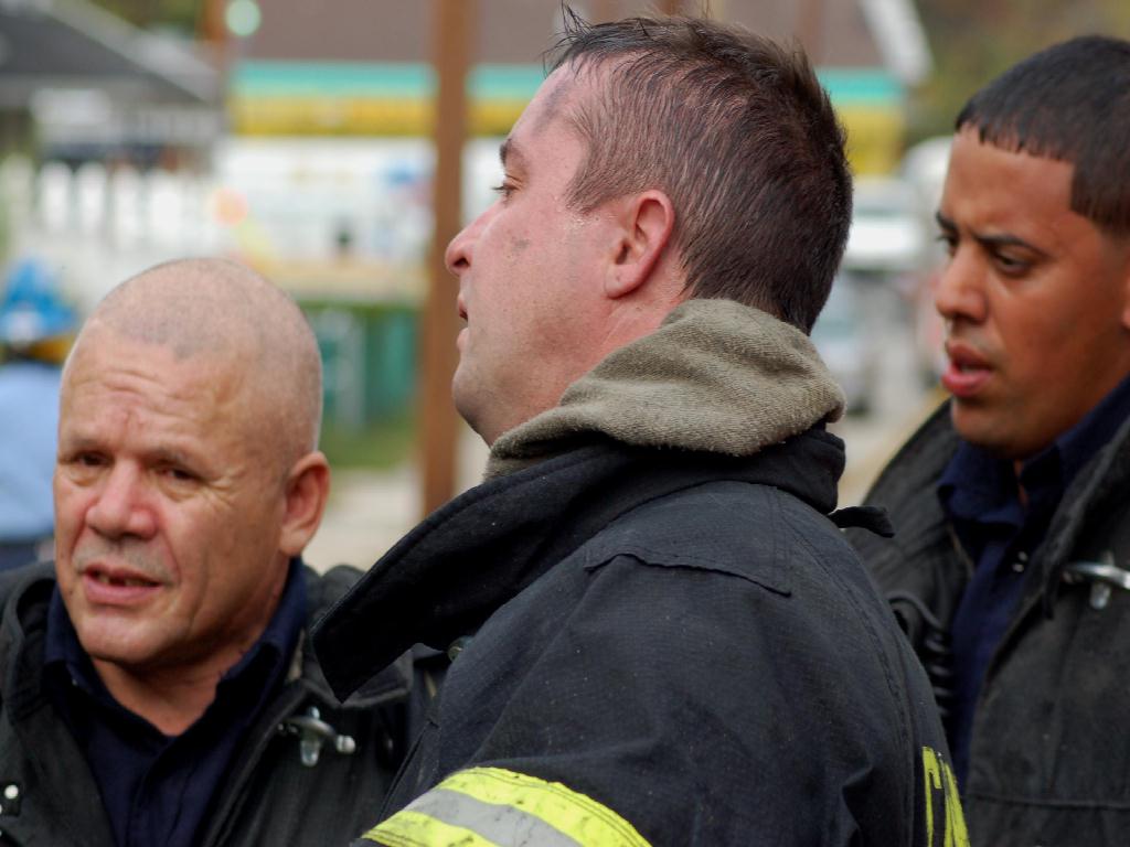 Frank Feliciano, Dan Baker, Chris Barrientos, Ladder Company 3 — November 1, 2007
