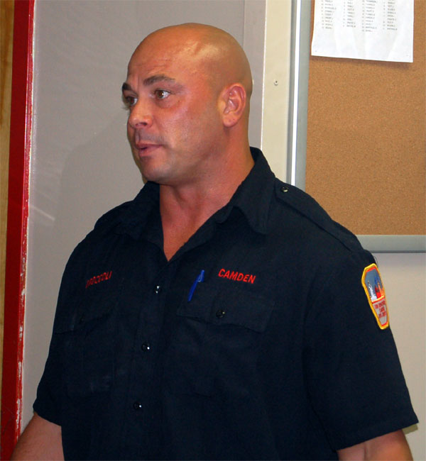 Firefighter Chris Broccoli, July 6, 2010