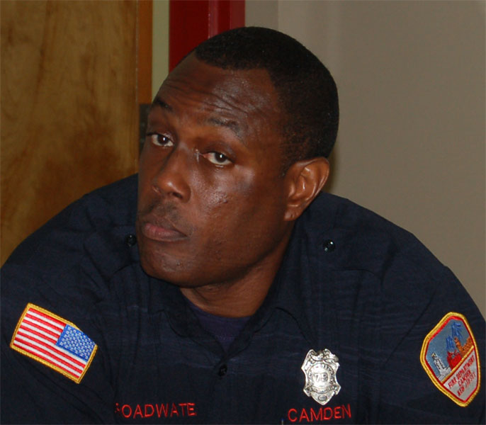 Firefighter Johnnie Broadwater, July 6, 2010