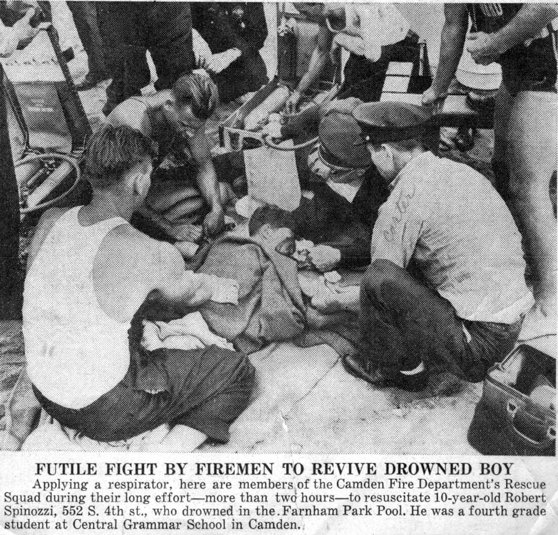 Camden Courier-Post, August 6, 1941 — Rescue Company 1 clipping