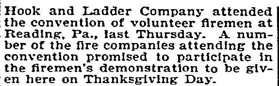 Philadelphia Inquirer, October 6, 1895 — Citizens Fire Company and William Penn Hook & Ladder Company, page 2
