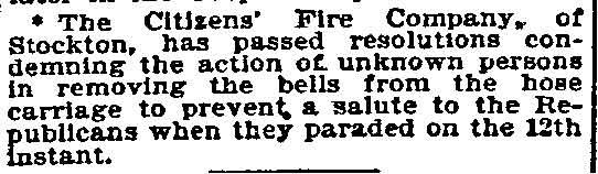Philadelphia Inquirer, November 18, 1894 — Citizens Fire Company No. 1