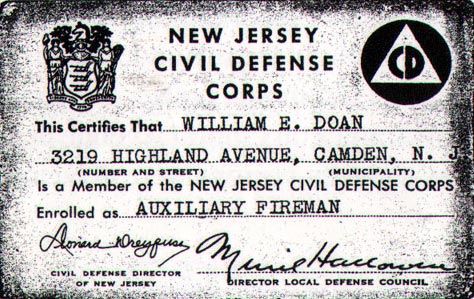 Camden Auxiliary Fire Force — training records
