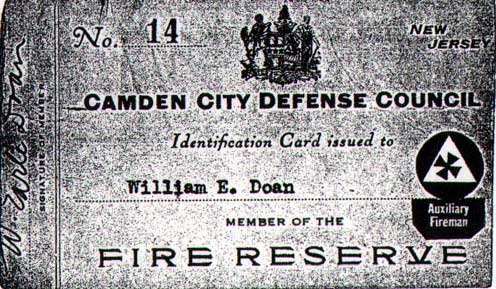 Camden Auxiliary Fire Force — training records