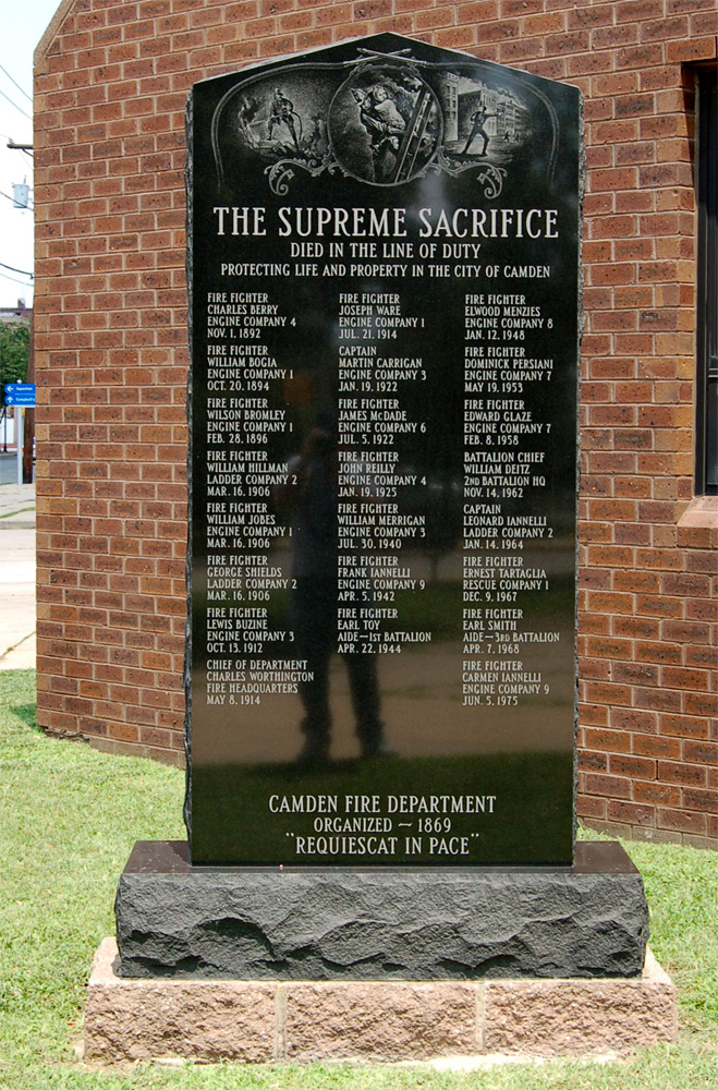 Dedication of the Camden Firemen's Memorial at Fire Headquarters, Third and Federal Streets, Camden NJ — Saturday September 9, 2006, 9:00 AM