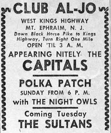 Club Aljo advertisement, June 10, 1960