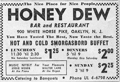 Honey Dew, Oaklyn advertisement, June 10, 1960
