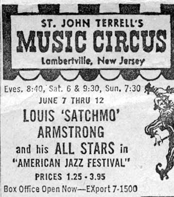 Music Circus, Lambertville advertisement, June 10, 1960