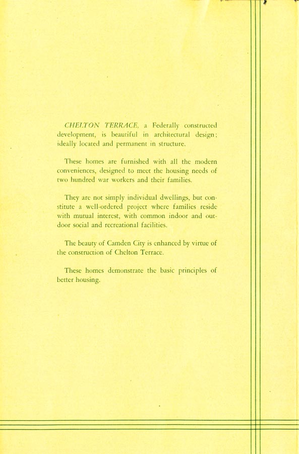 Program of the Dedicatorial Exercises of Chelton Terrace, page 2