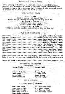 Westfield Acres service flag ceremony proceedings, February 21, 1943