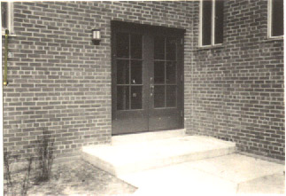 Typical type of main entrance doors leading to apartments