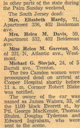 Wild Auto Rams Wall, Kills Two, March 23 1959, page 2