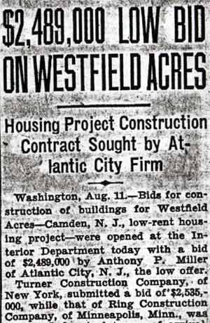 Camden Courier-Post, August 12, 1936, page 1