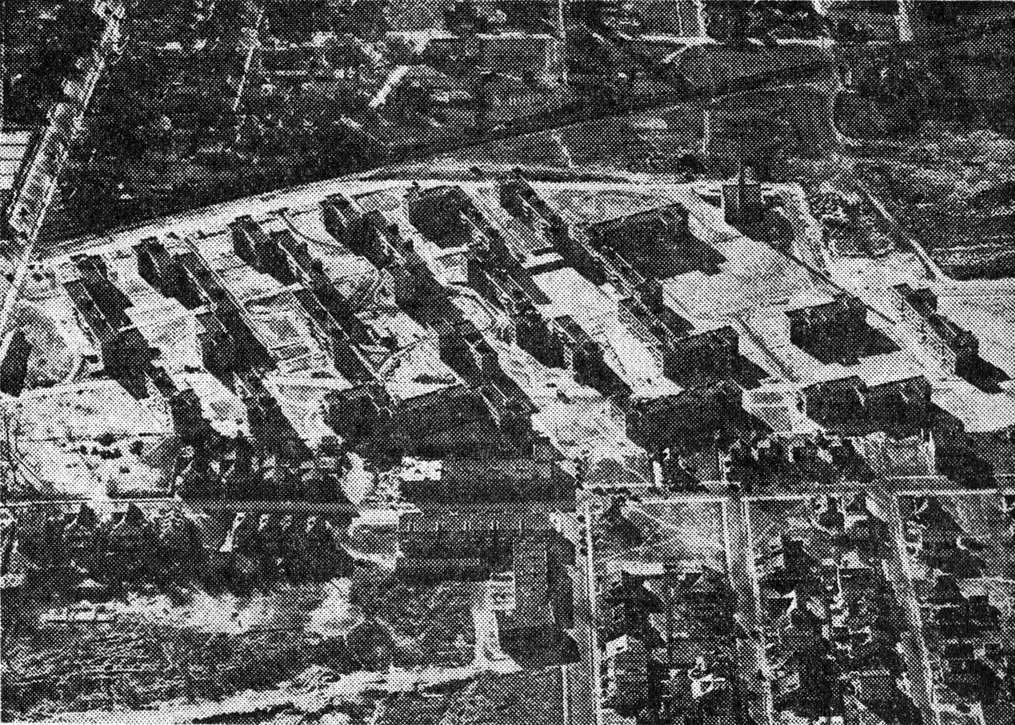 Aerial view of Westfield Acres, February 17, 1938