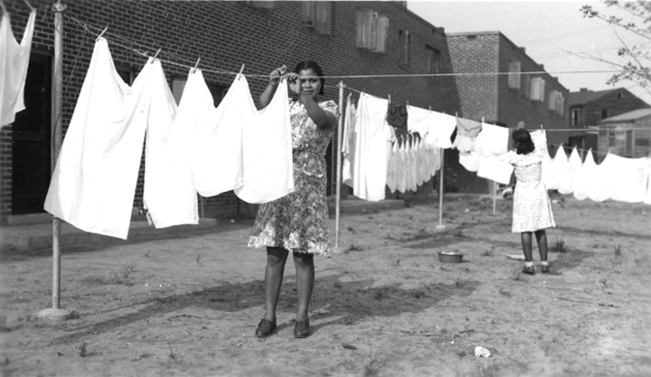 Clement T. Branch Village building exterior, 1941