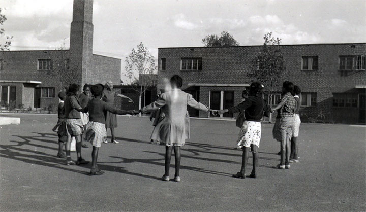Life on the playground at Branch Village, 1941