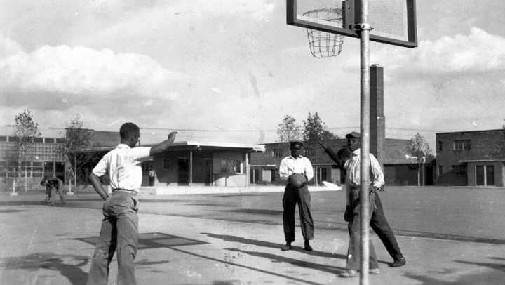 Life on the playground at Branch Village, 1941