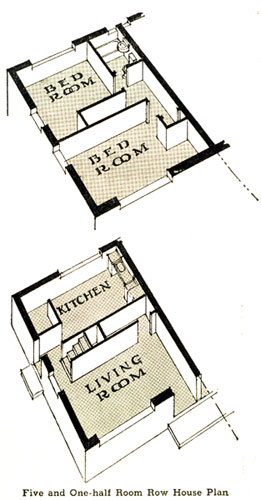 Five and a half room floor plan, Clement T. Branch Village
