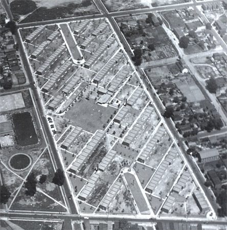 Aerial view of Clement T. Branch Village, Camden, NJ