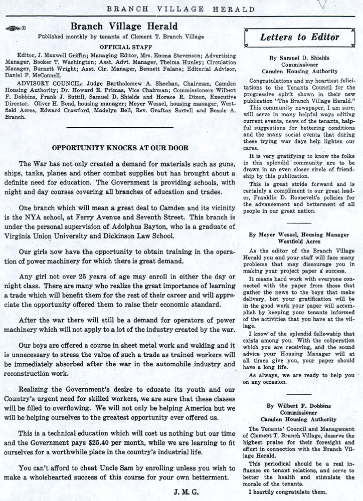 Branch Village Herald, October 1942, page 2