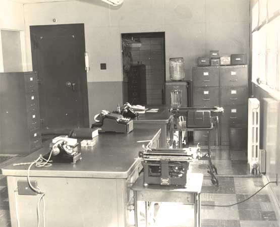 Branch Village management offices, spring 1952