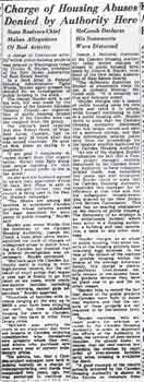 Charge of Housing Abuses Denied by Authority Here, Camden Courier-Post, August 6 1946