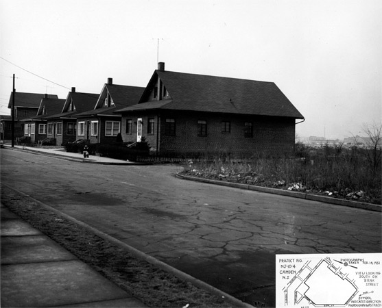 Looking towards intersection of Boyd Street and Bank Street, February 14, 1951