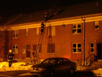Fire at 707 Ferry Avenue, Roosevelt Manor, February 5, 2005