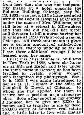 H.H. Holmes confession — page 10