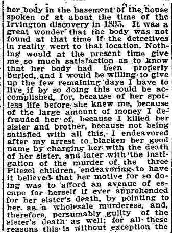 H.H. Holmes confession — page 13
