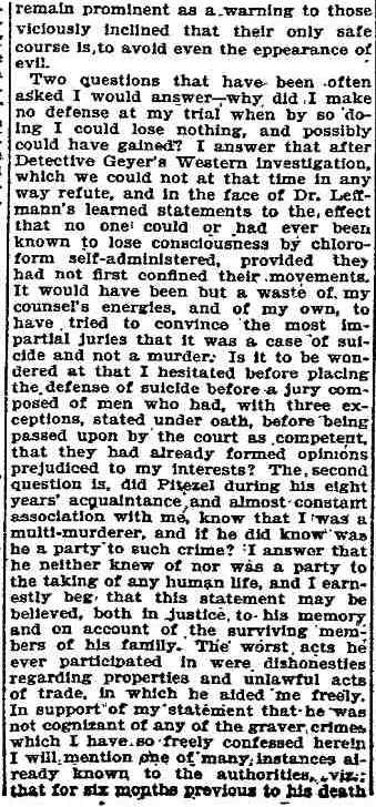 H.H. Holmes confession — page 21